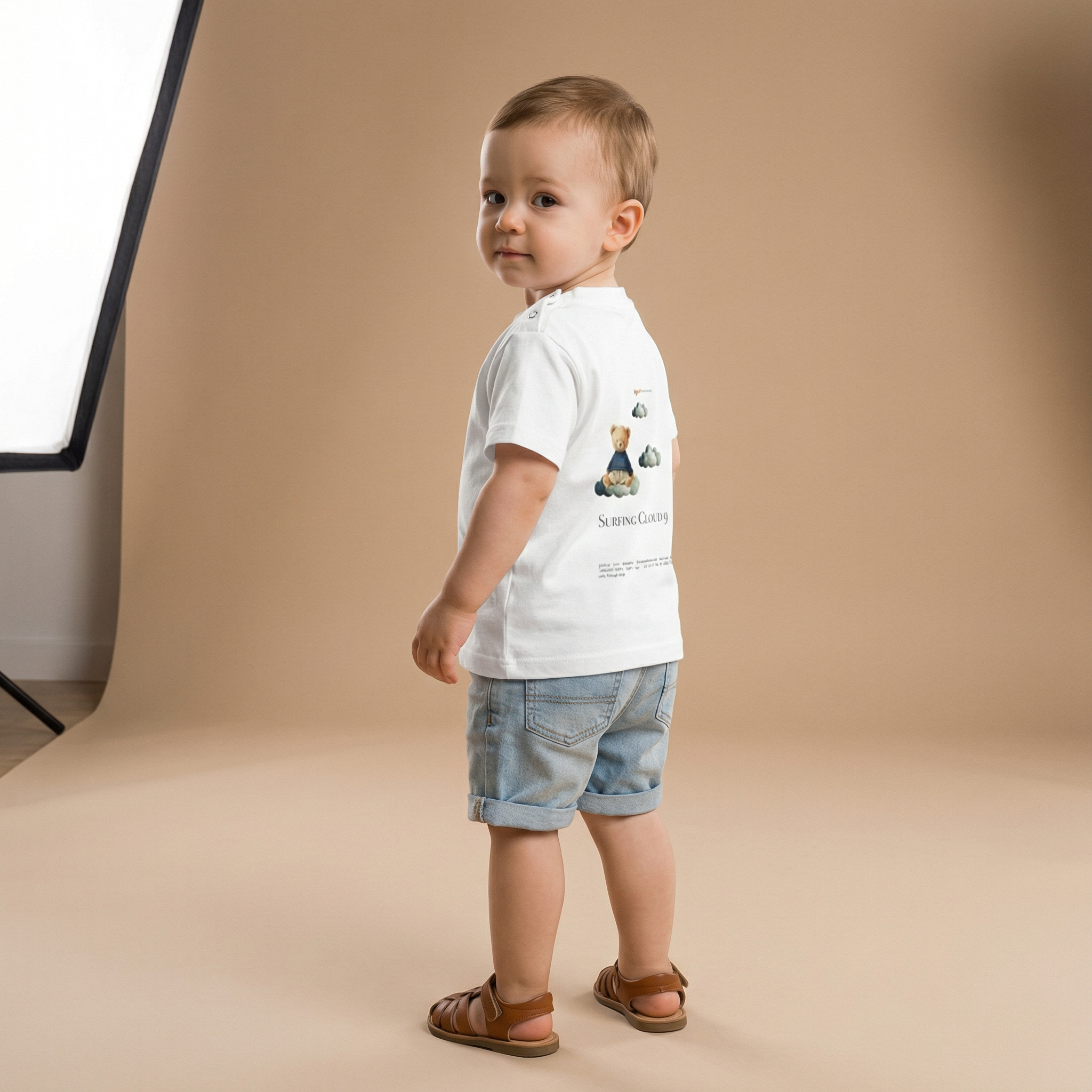 Sweetnessclub Dreamers Collection – "Surfing Cloud 9" Baby Tee