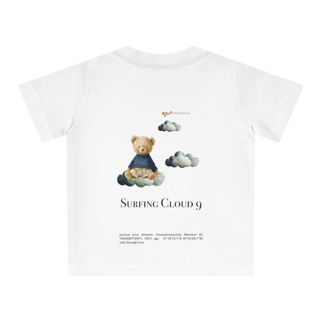 Sweetnessclub Dreamers Collection – "Surfing Cloud 9" Baby Tee